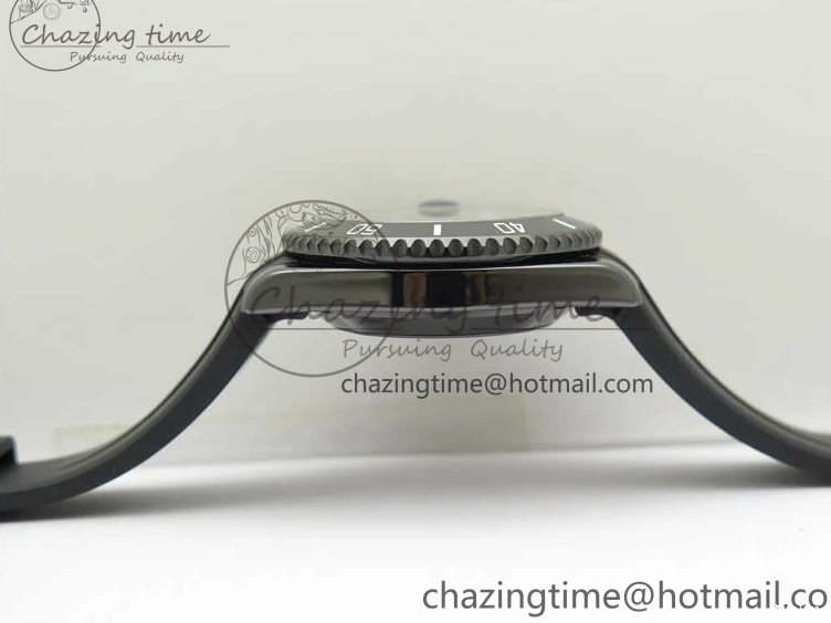 MiroTime 0122 Submariner 40mm Black Ceramic 5GF Best Edition Black Dial on Black Rubber Strap SA Unique 2464